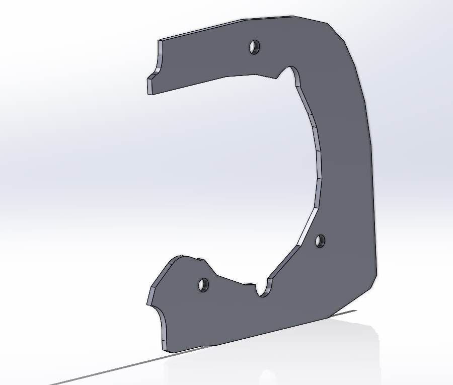 3D модель Крепление мотора qs138