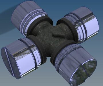 3D модель Крестовина кардана 3102-2201025