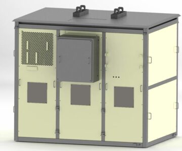 3D модель Корпус комплектного распред устройства (КРУ) 2500 х 2121 х 2205.