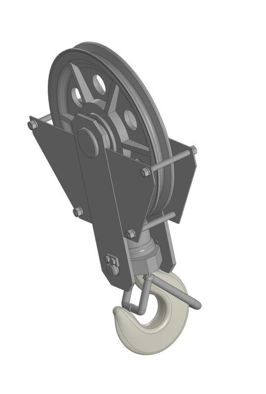 3D модель Крюковая подвеска 1-3.2-336 по ОСТ 24.191.08-81