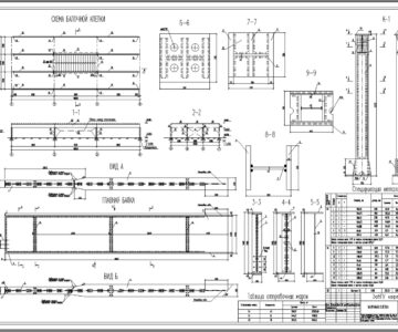 Чертеж Расчет и проектирование конструкций балочной клетки и колонн каркаса рабочей площадки  3L х3B.