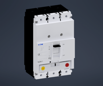 3D модель Автоматический выключатель Eaton серии NZM1