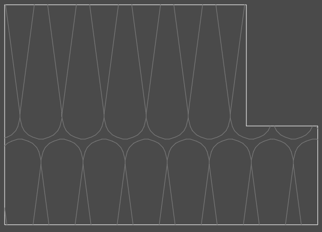 Чертеж Образец штриховки утеплителя для Autocad