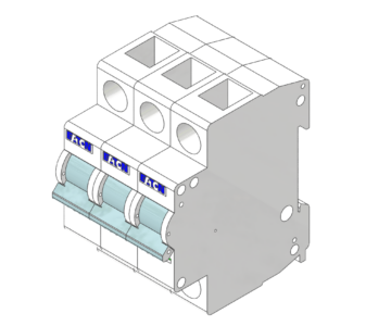 3D модель Модульный автомат Eaton хPole PL6