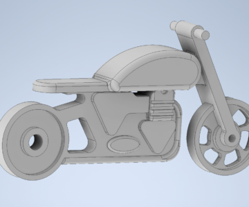 3D модель Модель классического мотоцикла (сувенир)