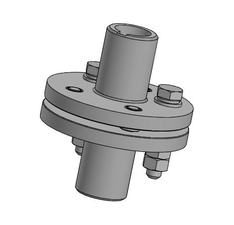 3D модель 3D модель муфты из практикума АлтГТУ