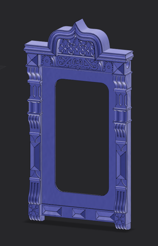 3D модель Фоторамка в форме наличника