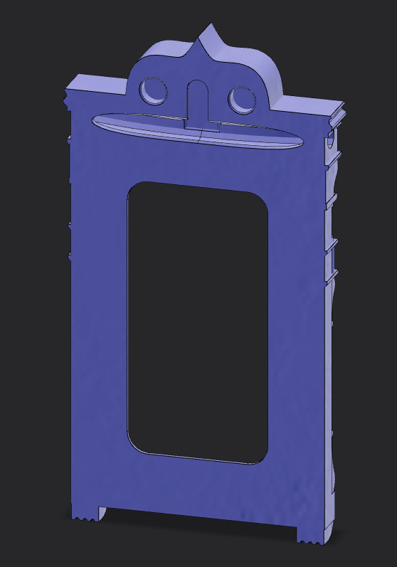 3D модель Фоторамка в форме наличника