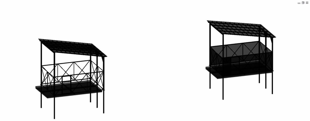 Чертеж Навес для пухто 3900х5400