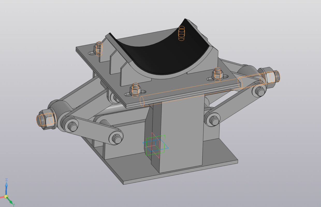 3D модель Опора регулируемая винтовая трубопровода