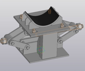 3D модель Опора регулируемая винтовая трубопровода