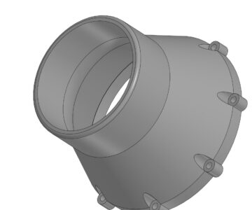 3D модель Переходник для дизельного автономного отопителя