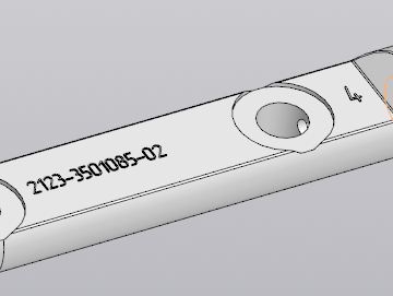 3D модель Соединитель тормозный цилиндров Нива 2123-3501085-02