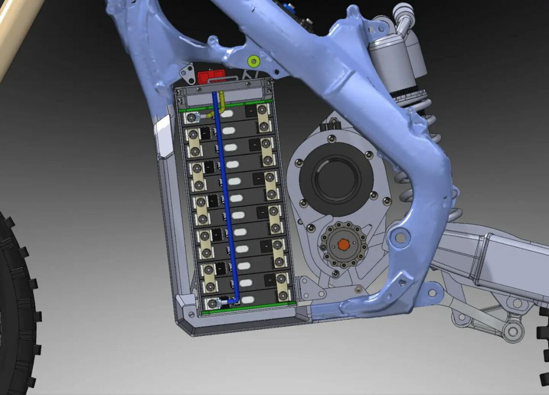 3D модель Проект конверсии в электро мотоцикл Honda CRF450 12'