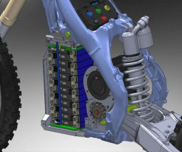 3D модель Проект конверсии в электро мотоцикл Honda CRF450 12'