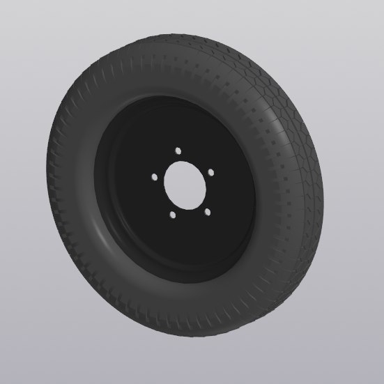 3D модель Колесо для мотоблока D460