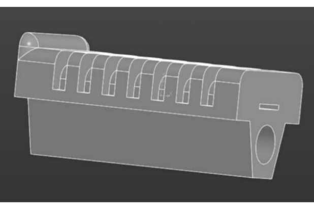 Чертеж Подножка мопеда
