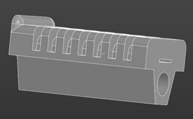 Чертеж Подножка мопеда