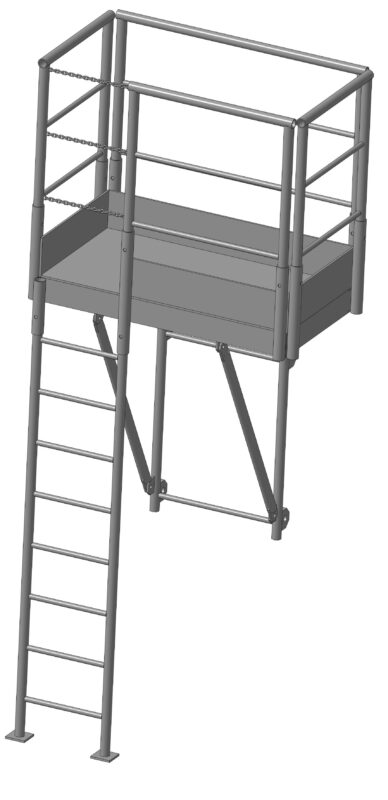 3D модель Площадка 1280х680х3420 мм.