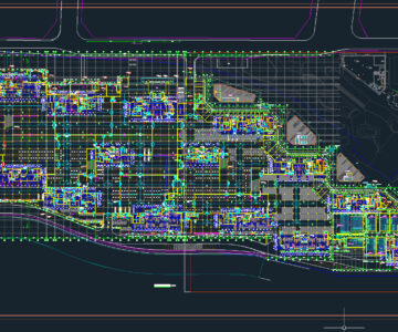 Чертеж Проект комплексной застройки автопарка Тяньтунчжуан