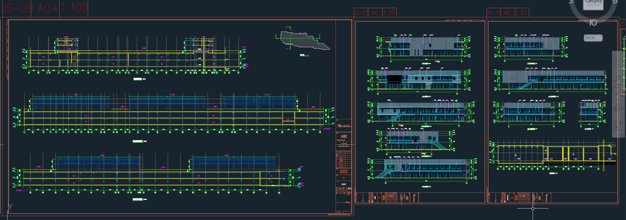 Чертеж Проект комплексной застройки автопарка Тяньтунчжуан