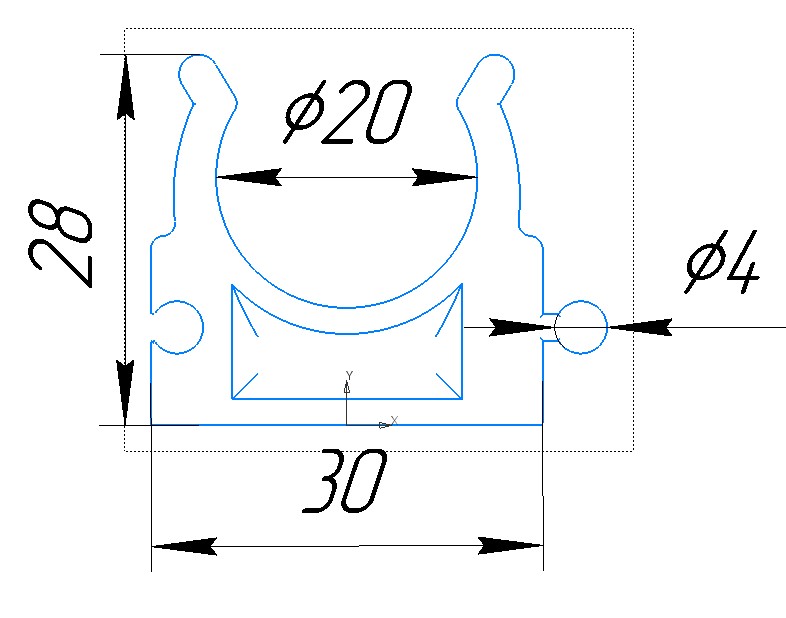 3D модель Крепление для полипропиленовых труб 20мм