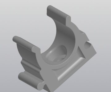 3D модель Крепление для полипропиленовых труб 20мм