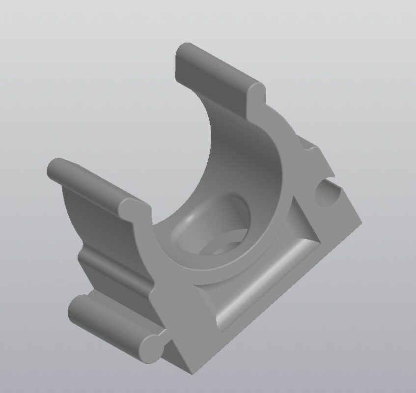 3D модель Крепление для полипропиленовых труб 20мм