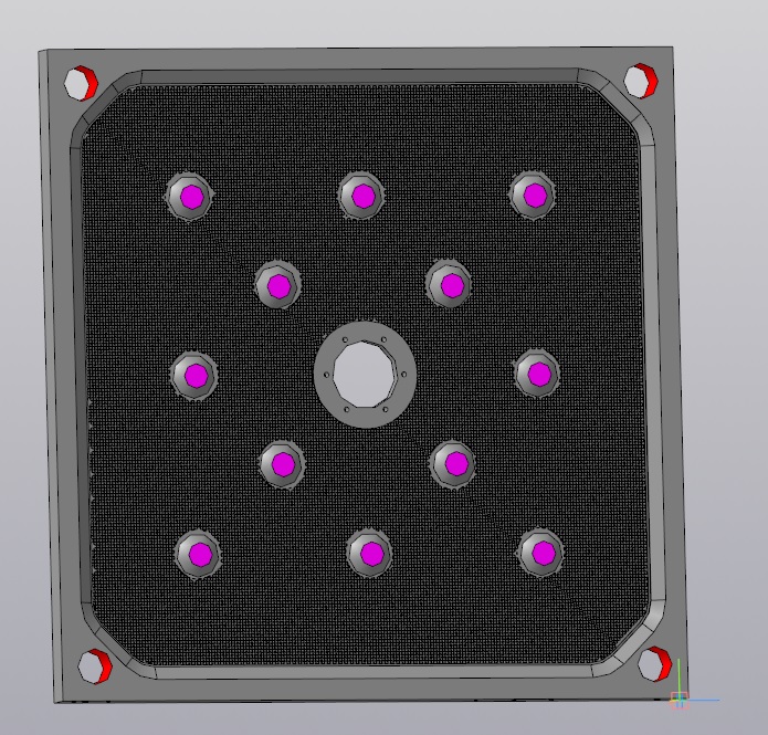 3D модель Камерная фильтровальная плита (Metso)