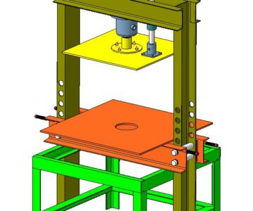 Чертеж Пресс гидравлический запрессовочный усилием 20т
