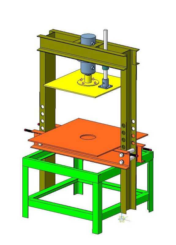 Чертеж Пресс гидравлический запрессовочный усилием 20т