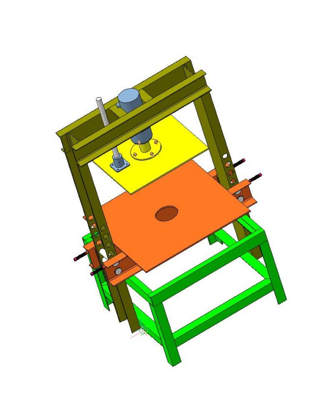 Чертеж Пресс гидравлический запрессовочный усилием 20т