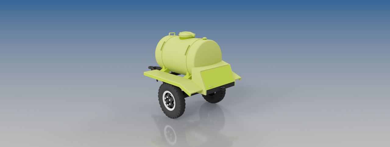 3D модель Прицеп с квасом СССР (АЦПТ 0,9)