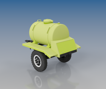 3D модель Прицеп с квасом СССР (АЦПТ 0,9)