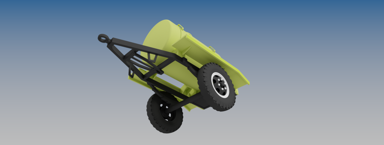 3D модель Прицеп с квасом СССР (АЦПТ 0,9)