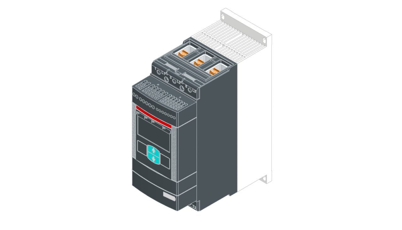 3D модель Устройство плавного пуска ABB PSE105-600-70