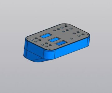 Чертеж Корпус для для пульта управления буровым станком