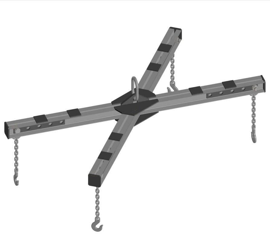 3D модель Траверса X-образная 2.5 т