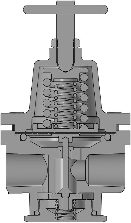 3D модель Регулятор давления - Задание №2 из альбома В.В. Рассохина
