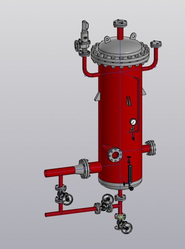 3D модель Сепаратор непрерывной продувки Ду-600
