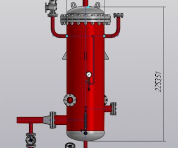 3D модель Сепаратор непрерывной продувки Ду-600