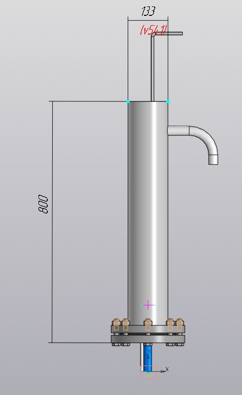 3D модель Холодильник для отбора проб пара