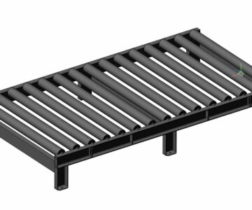 3D модель Рольганг (рабочая ширина 1500 мм)