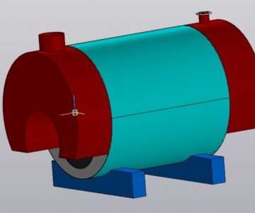 Чертеж Котёл паровой КВа 350 кВт