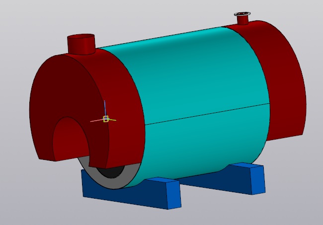 Чертеж Котёл паровой КВа 350 кВт