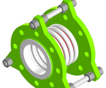 3D модель Компенсатор PTFE (фторопластовый)