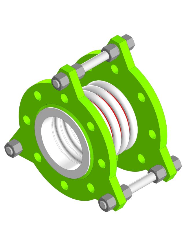 3D модель Компенсатор PTFE (фторопластовый)