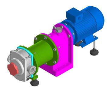 3D модель Насос роторный В3-ОР2-А2-03