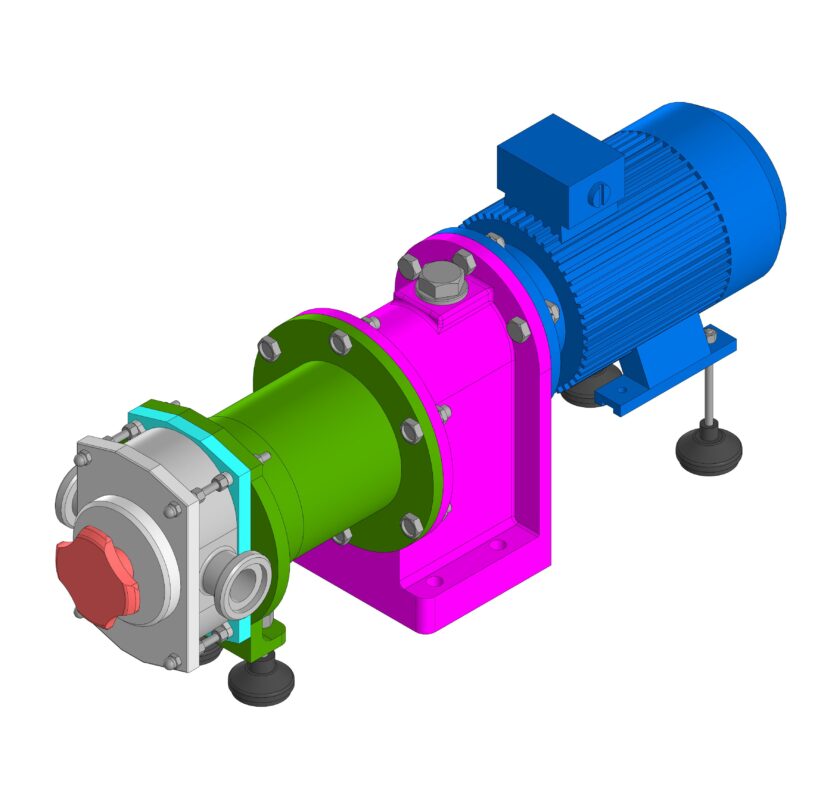 3D модель Насос роторный В3-ОР2-А2-03