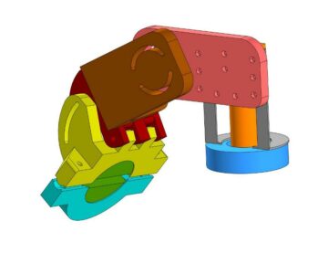 3D модель Кронштейн трехосевой для крепления цифрового оборудования